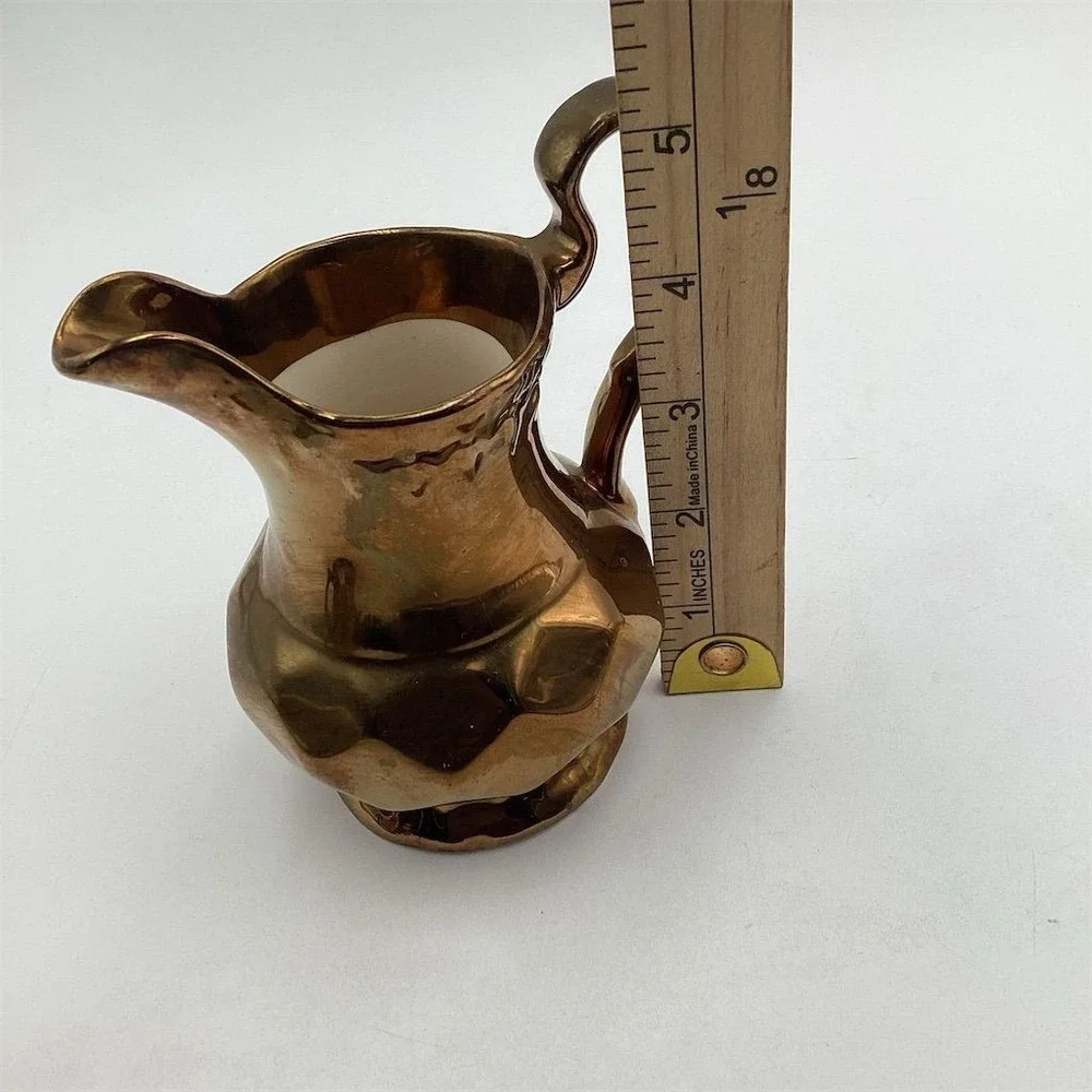 Vintage Wade England Copper Luster Pitcher‎ Set Multicolor 1950s